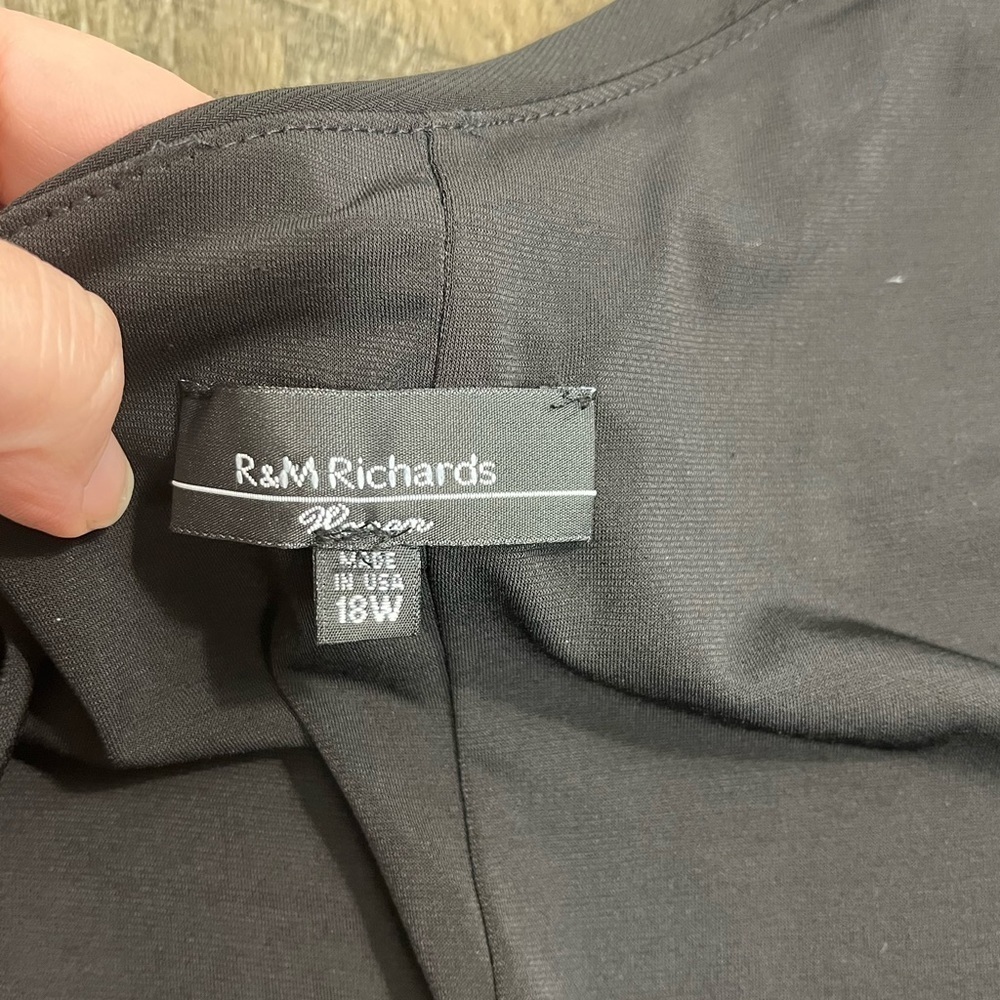 R&M Richards Asymmetric Knee Length with Draped Shoulder and Diamante Strap - Picture 10 of 13